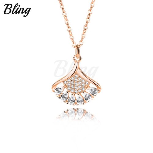 S925 Leaf shape necklace