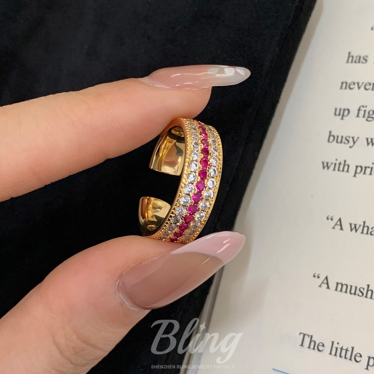 Ruby Rings Silver 925 Crystal Rings Fashion Jewelry Engagement Rings - Image 3