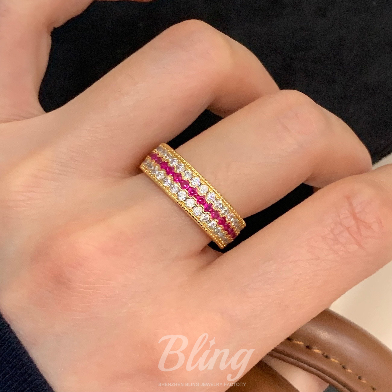 Ruby Rings Silver 925 Crystal Rings Fashion Jewelry Engagement Rings - Image 2