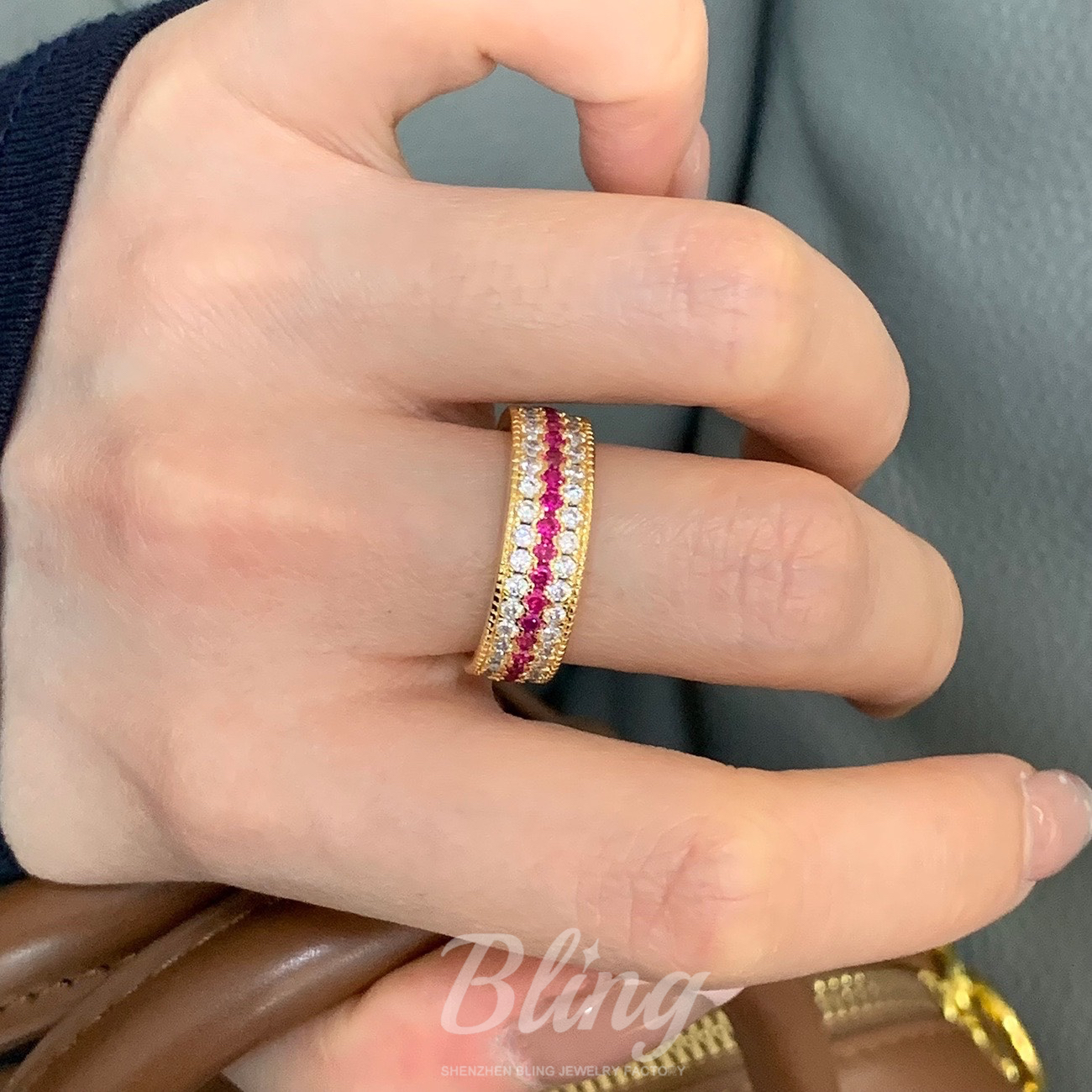 Ruby Rings Silver 925 Crystal Rings Fashion Jewelry Engagement Rings - Image 4